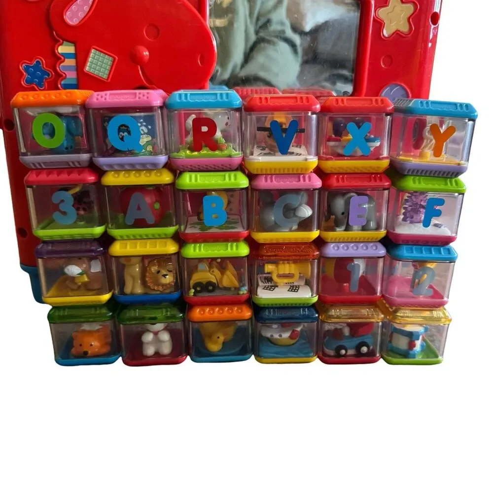 Fisher Price Incrediblock Activity Cube‎ With 26 Peek A Boo Blocks